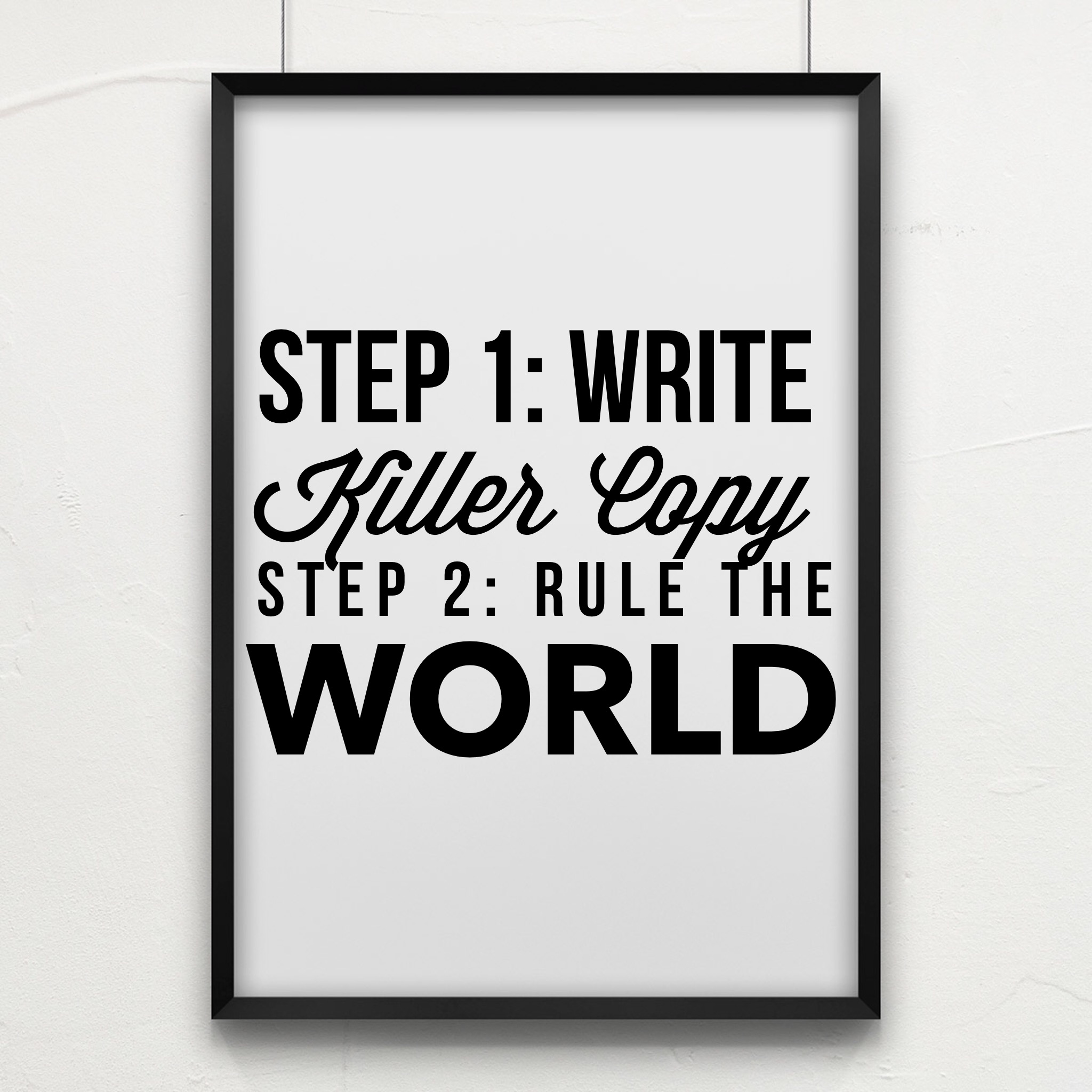 How to Write Killer Copy in 3 Easy Steps