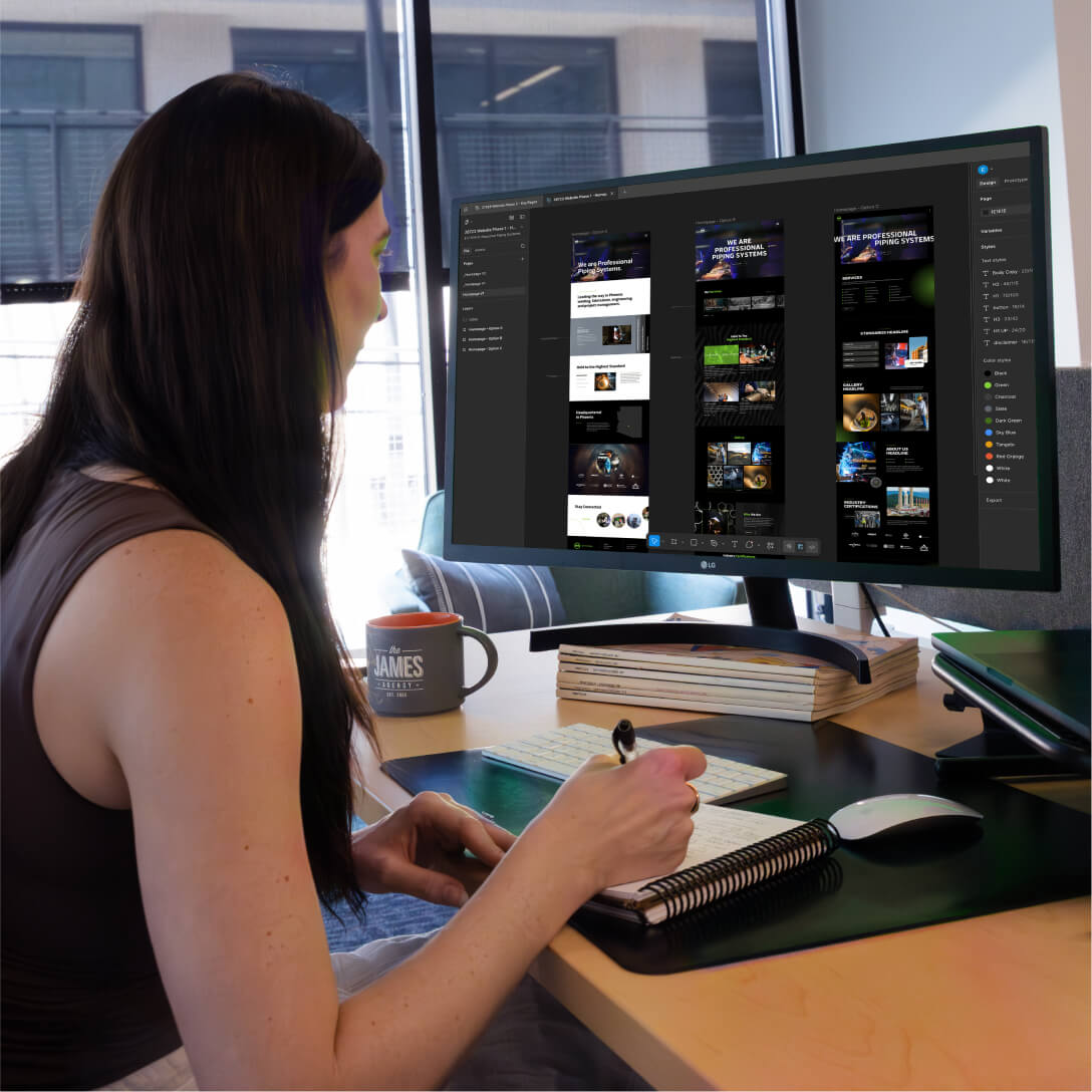 Homepage Design Development